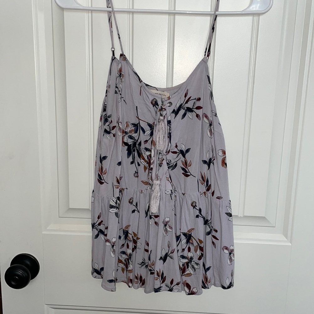 Purple floral top